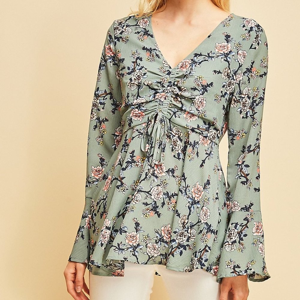 Entro Floral Print Top